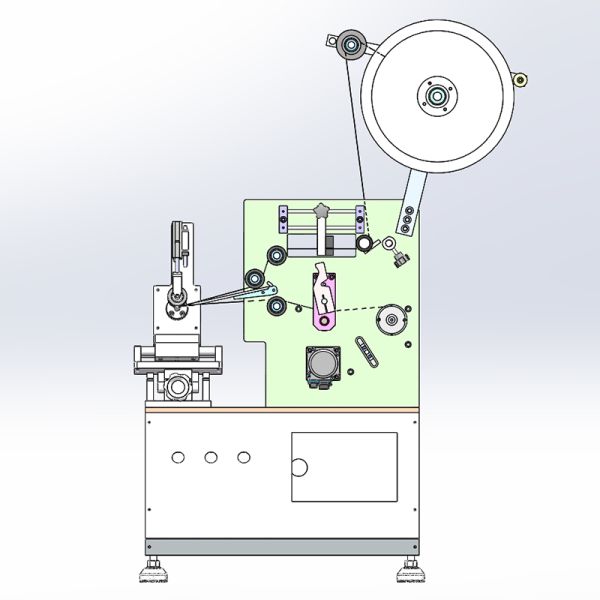 High Precision Semi Automatic Bottle Labeler Equipment for Coffee Yogurt Cup