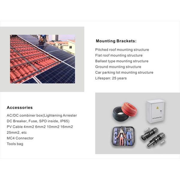 Available at Competitive Prices Featuring 30KVA Solar Generator with 30KWH Battery 30KW Solar Power System