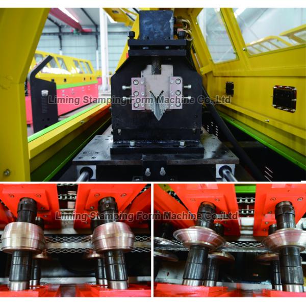 Chrome Plated Stud And Track Roll Forming Machine , T1.5mm Corner Forming Machine