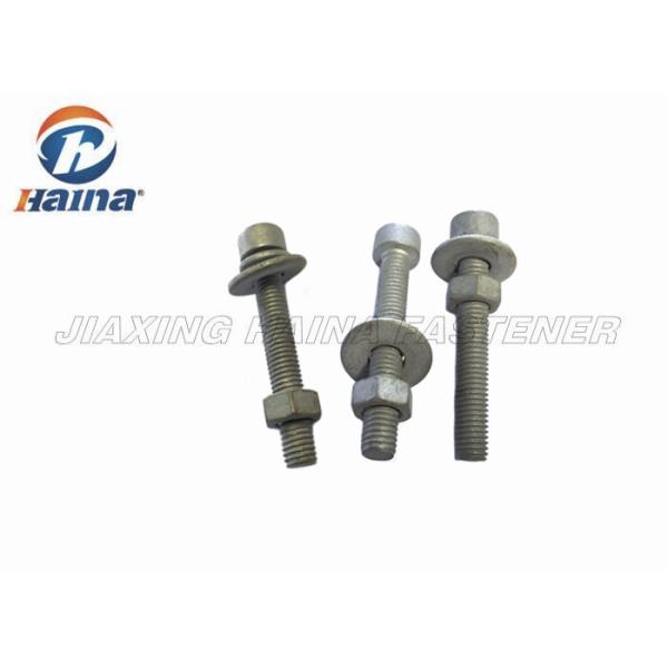 Hot Dip Galvanized Custom Fasteners Hex Head Cap Screw 10.9 Grade For Machinery