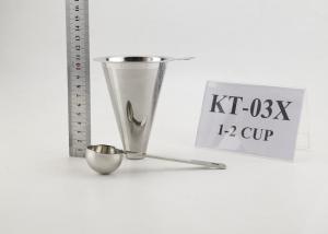 Stainless Steel Dripper 11cm Height , Pour Over Metal Filter For Christmas Gift