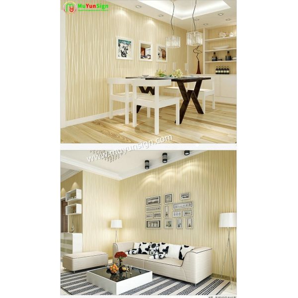 Indoor Self Adhesive Wall Paper Moisture Resistant Removable
