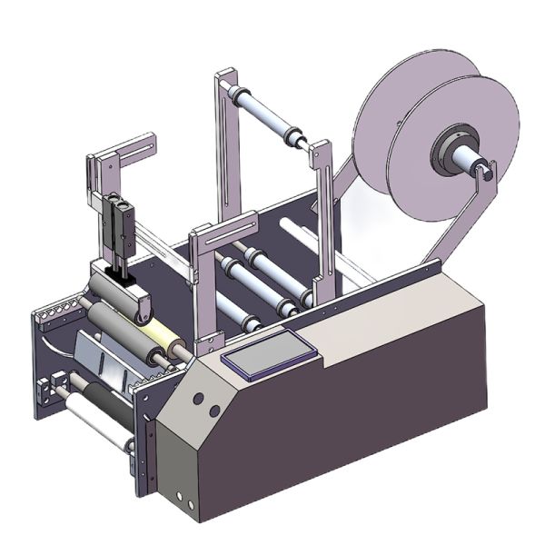Small Desktop Manual Semi Automatic Sticker Labeling Machine Applicator For Round Square Bottle Packaging