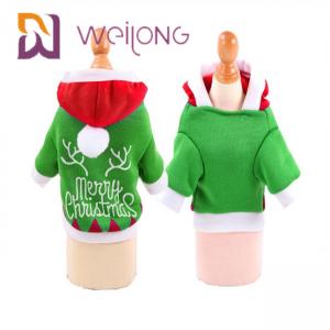 China Christmas Hoodie Puppy Winter Clothes With Santa Claus Snowman Elk Dog Cat Winter Clothes on sale