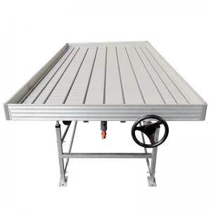 China Cover Material PC Sheet Rolling Grow Table With Aluminum Alloy ABS Side Profile on sale