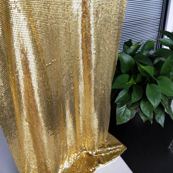 3mm Flake 150cm Length Metal Sequin Fabric Light Weight