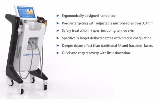2017 Medical FDA / CE approval wrinkle remover / rf fractional micro needle machine with foot switch