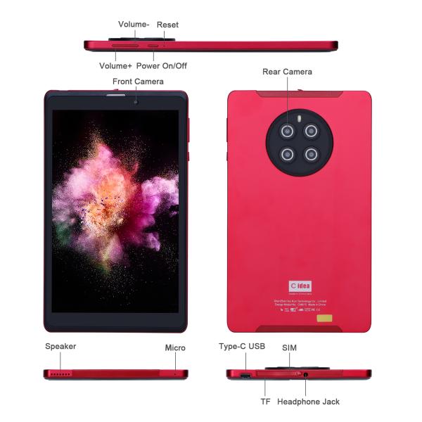 C Idea WiFi Tablet With Eye Protection Screen Quad Core Android Tablet PC With SIM CM815