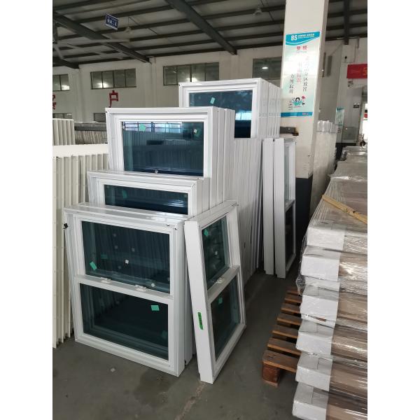 Good Corrosion Resistance UPVC Double Hung Window With Mosquito / Insect Control
