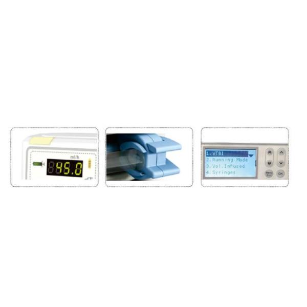 High Precision Medical Syringe Infusion Pump Light Weight For Critical Care
