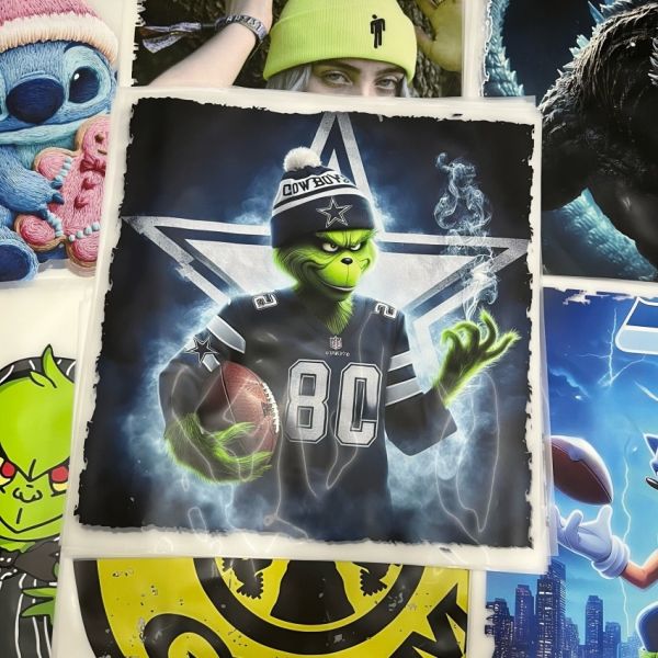 Wholesale High Quality Machine Washable High Stretch Customizable Designs DTF Labels and DTF Heat Transfers