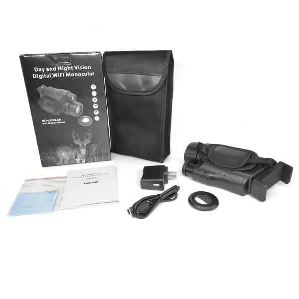 NV540 Infrared Night Vision 5x40 Digital Monocular Lightweight For Complete Darkness