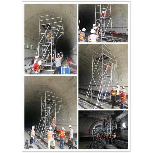 Cusomized Aluminium Scaffold Tower System For Subway 1 Year Warranty