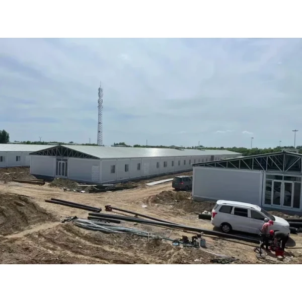 Automatic Metal Cage Steel Structure Broiler Chicken Poultry House
