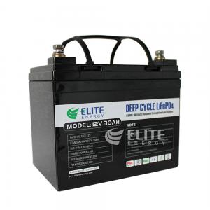 China Rechargeable LFP 12V 30Ah Li Iron Phosphate Battery Built in BMS on sale