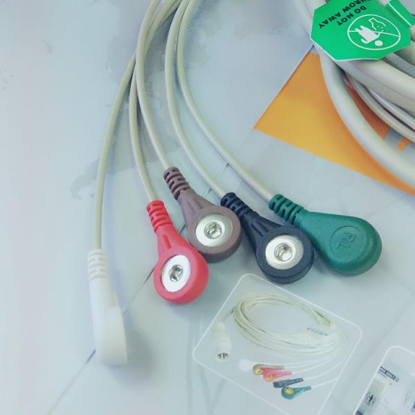 Colin BP88 BP306 6 Pin Snap AHA ECG Patient Cable Customizable