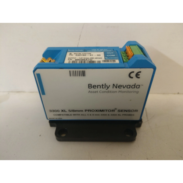 Bently Nevada 330180-91-00 5/8 mm Proximitor Sensor with 7.87 mV/μm Sensitivity Rail-Mounted and Radio Interference Resistant