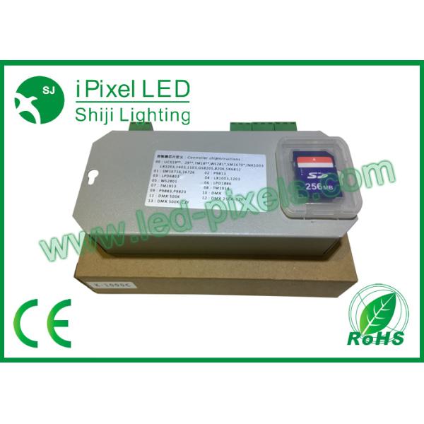 DC5V-24V Input Voltage LED Pixel Controller 3W 2048pixels SD Controller K-1000C