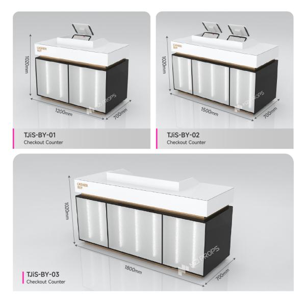 Customized Perfume Store Checkout Counter For Cosmetic Shop Fitting And Retail Shop Design