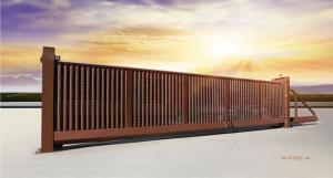 Buy cheap Villa Security Galvanized Trackless Automatic Sliding Gates With Mesh / Partition product