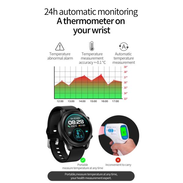 Full Touch Thermometer Body Temperature Bracelet