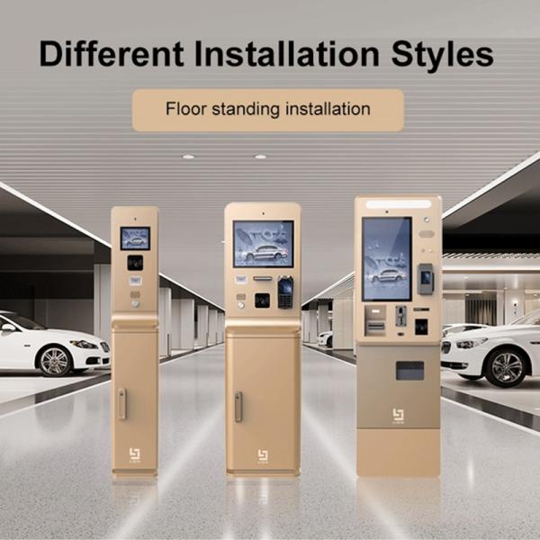 15inch Touch Screen Parking Payment Kiosk with Intercom and Galvanized Steel Sheet Construction