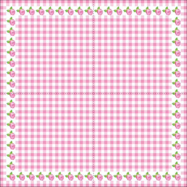 Tea Party 2ply Decorative Napkins For Decoupage , 20-Ct Red Rose Napkins