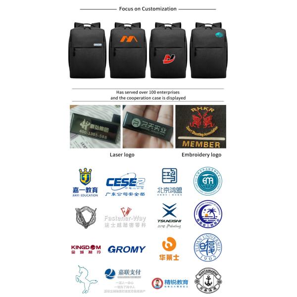 Factory high quality new men's backpack custom logo large capacity waterproof anti theft business Laptop Backpack