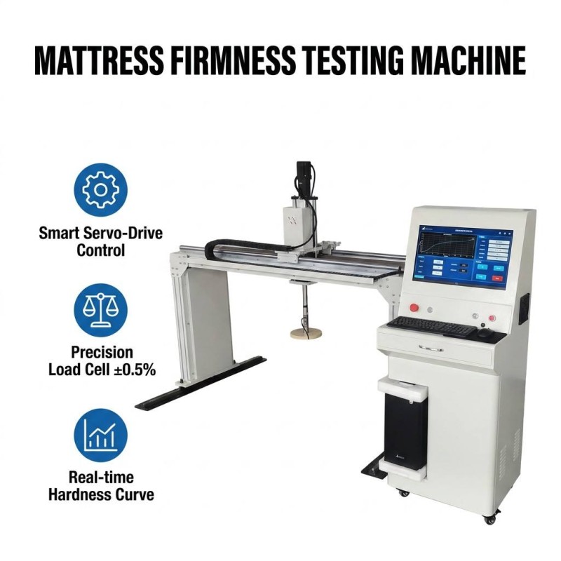 Factory Price Mattress Hardness Grade Evaluation Machine Supporting ISO Standard Furniture Lab Solution