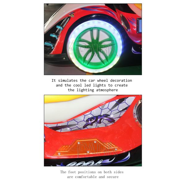 Attract And Exciting Kiddie Ride Car For Amusement Park With Light Bar Outside