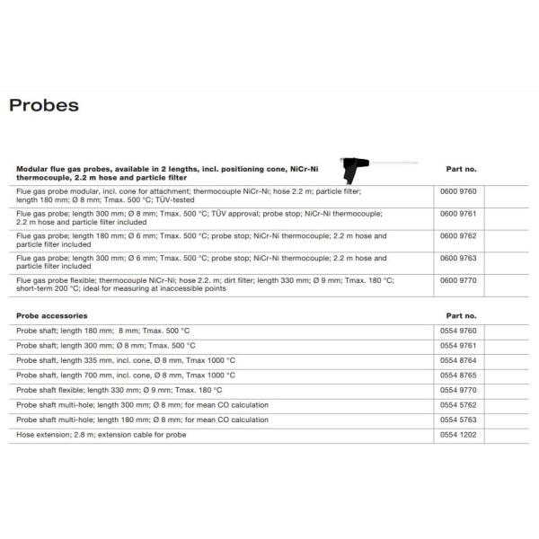 Testo 330-2 LL - Pro Flue Gas Analysis Kit 330-1 LL 0632 3306 Testo 320 / 340