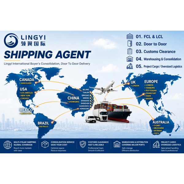 Global Logistics China to Mexico Container Shipping Service for Import Export Business