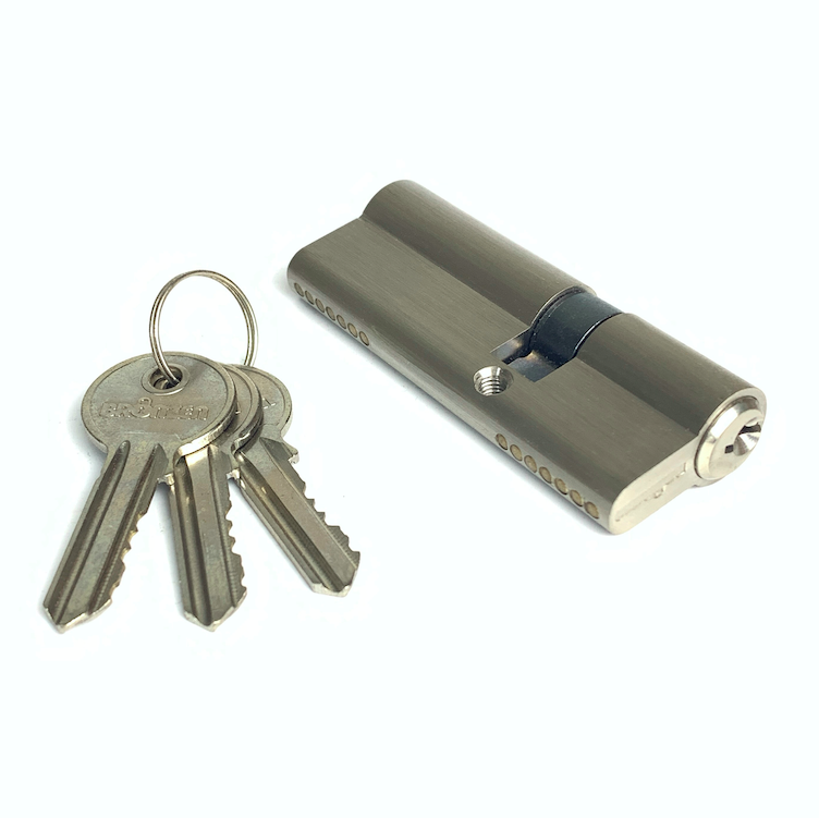 Double Open Brass Cylinder Lock 80mm Profile Cylinder Lock Customized