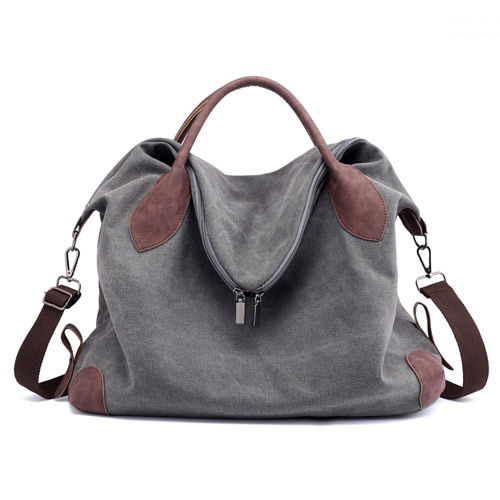 Canvas promotion gifts summer handbag beach bags in mint color