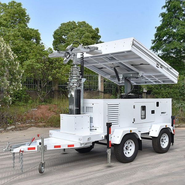 Emergency Light Tower Disaster Relief Operations Solar LED Light Tower Portable Generator Lights