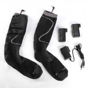China 7.4V Battery Heated Socks Carbon Fiber Heated Hiking Socks Breathable on sale