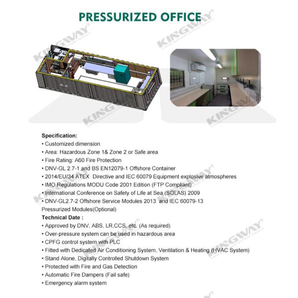 LR Classification Society 20ft DNV 2.7-1 Offshore Reefer Container with DNV 2.7-1 Standards LR Classification
