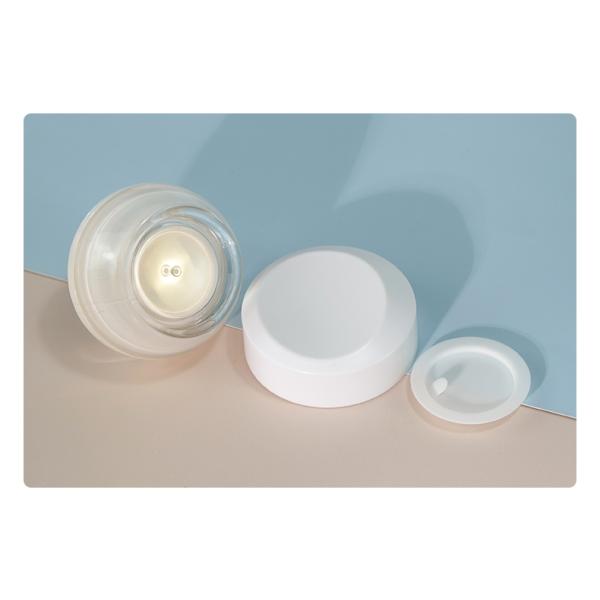 Customized Cosmetic Packaging Set 40ml 100ml 130ml Acrylic Jar With Lid