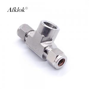 Buy cheap OD Gas Compression Stainless Steel Tube Fittings 12mm 10mm 8mm 6mm Tee Shaped product