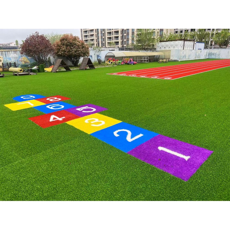 25mm Eco-Friendly Synthetic Turf | High-Density Kindergarten Grass