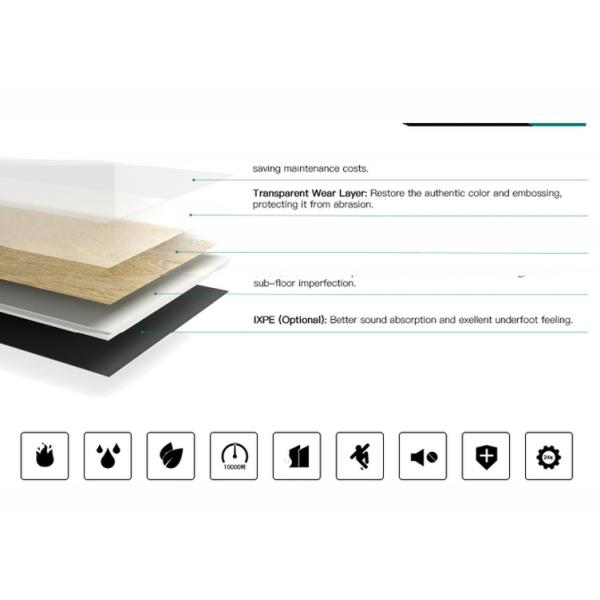 SPC Plastic Flooring for Waterproof Easy Click Installation Eco-friendly PVC Material