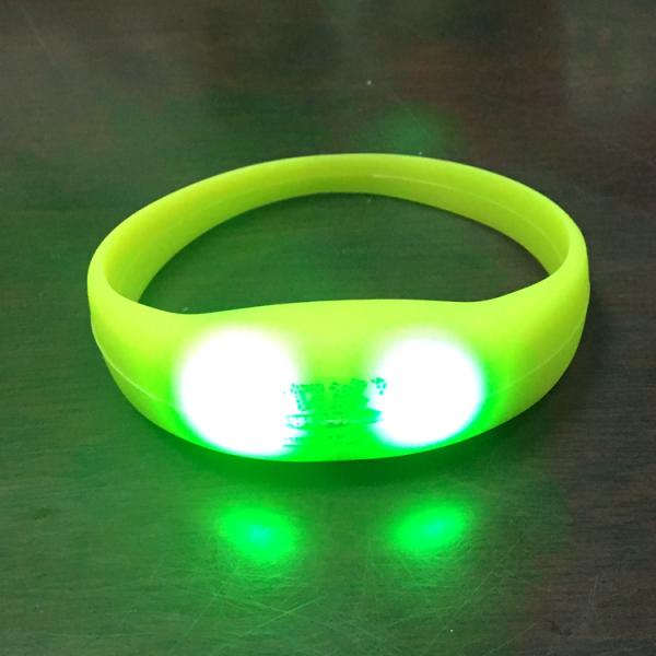 Sound Activated RFID Silicone Bracelets Blinking Lighted Bracelet For Events