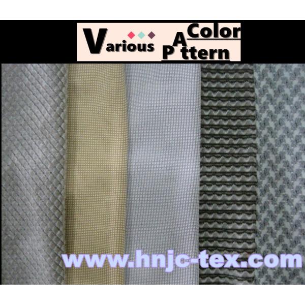 China high-density 3D polyester fabric with four combs pattern for sofa/cloth manufacturer