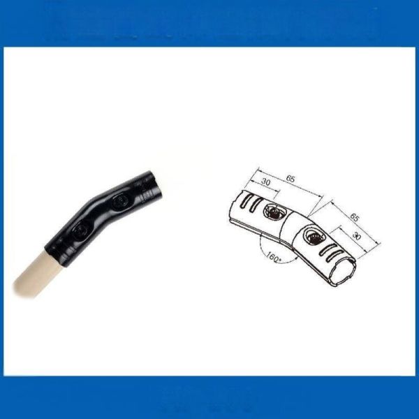 HJ-22 High Quality Steel Metal Tube Connector Fitting Box Packed for Lean System Pipes