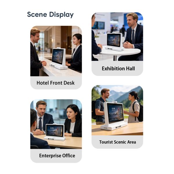 10" Smart Voice Translator with Dual Touch Screen Professional Real-time Translation Equipment for Conference and Negotiations