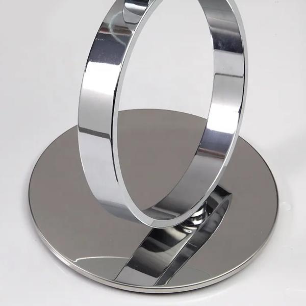 Durable Tempered Glass Coffee Tables , Multifunctional Cafe Table Round
