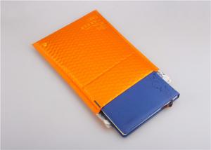 China Orange Metallic Padded Envelopes Custom Bubble Mailers 35x330mm #H Eco Friendly on sale