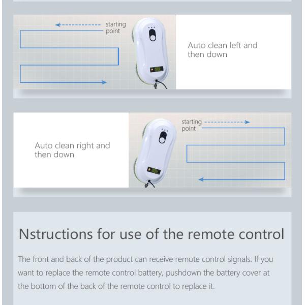 Portable Electric Dual Water Spraying Robot 5 Mins/M2 Easy Cleaning Robotic Window Washer