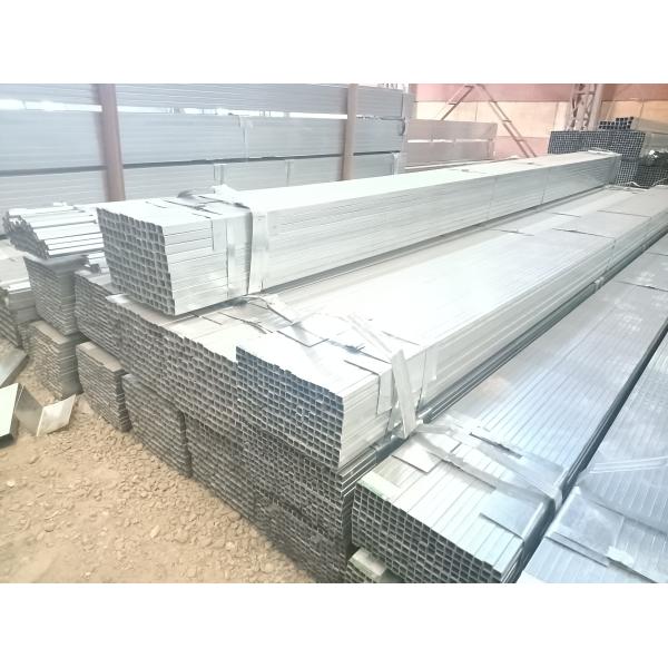 Corrugated Square Tubing Galvanized Steel Pipe Iron Rectangular For Carports