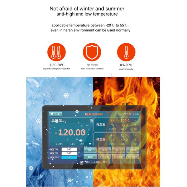Wall Mount Android Industrial All-In-One PC Touch Screen Panel 10-Point Touch 1 Year Warranty Multi-size for Factory Automation